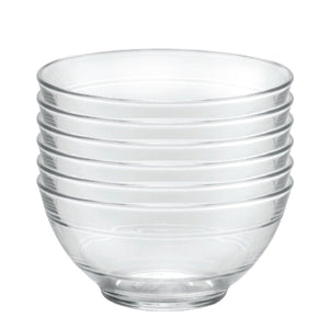 Le Gigogne® - Bol de vidrio transparente Parisien 0,51 L (Lote de 6)