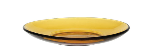Lys - Platillo de vidrio color ámbar 13,5 cm (Lote de 6)