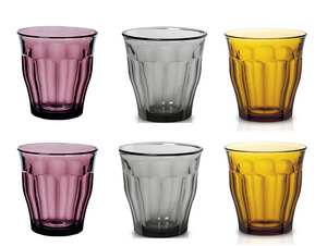 Le Picardie® - Vaso de mesa 25 cl - Surtido de 3 colores ODA A LA NATURALEZA (Lote de 6)